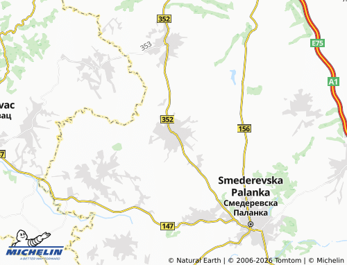 Mapa MICHELIN Azanja - ViaMichelin