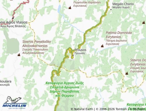 Carte MICHELIN Prousos - ViaMichelin
