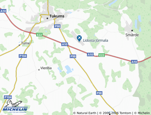Mapa MICHELIN Ozolnieki - ViaMichelin