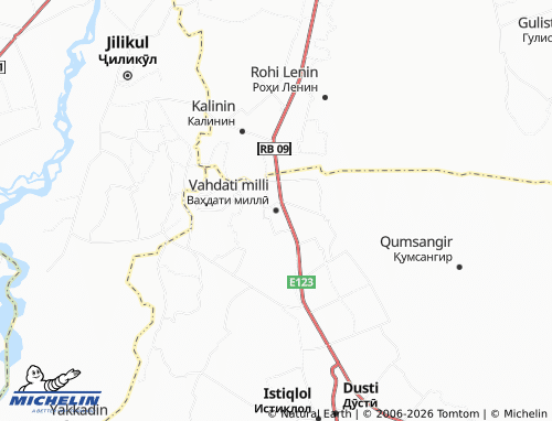 Mappa MICHELIN Vahdati milli - ViaMichelin