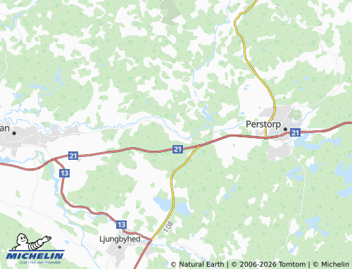 Carte MICHELIN Hyllstofta - ViaMichelin