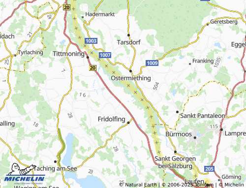 MICHELIN Polsing map - ViaMichelin