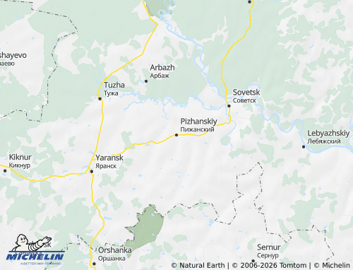 MICHELIN-Landkarte Pischanski Rajon - ViaMichelin