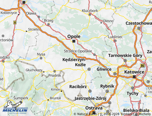 Mapa MICHELIN Krapkowice - ViaMichelin