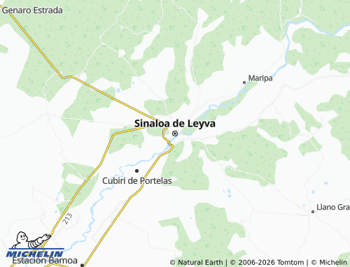Mapa MICHELIN Sinaloa de Leyva - ViaMichelin