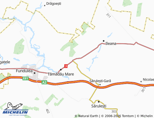 Mappa MICHELIN Călăreți - ViaMichelin