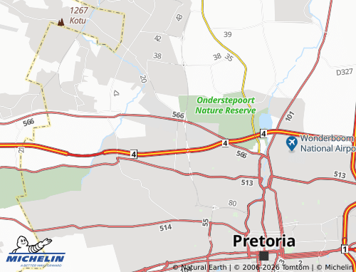 Mapa MICHELIN The Orchards - ViaMichelin