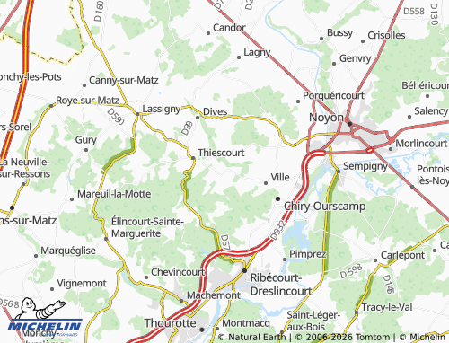 MICHELIN Cannectancourt map - ViaMichelin