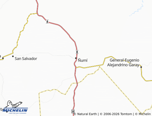 Mapa MICHELIN Ñumí - ViaMichelin