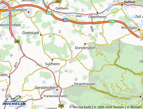 MICHELIN Kleinrheinfeld map - ViaMichelin