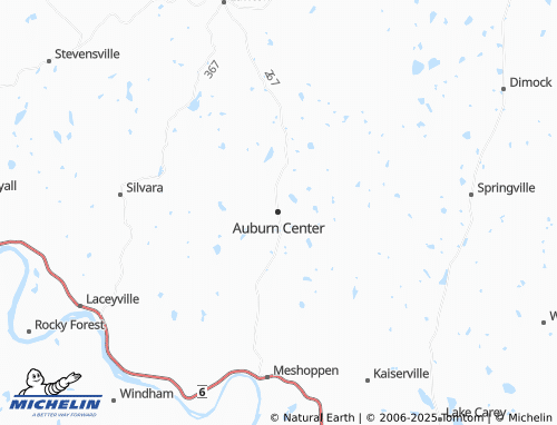 MICHELIN Auburn Center map - ViaMichelin