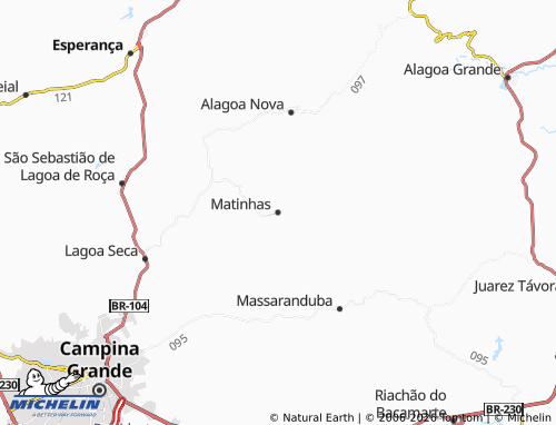 MICHELIN Matinhas map - ViaMichelin