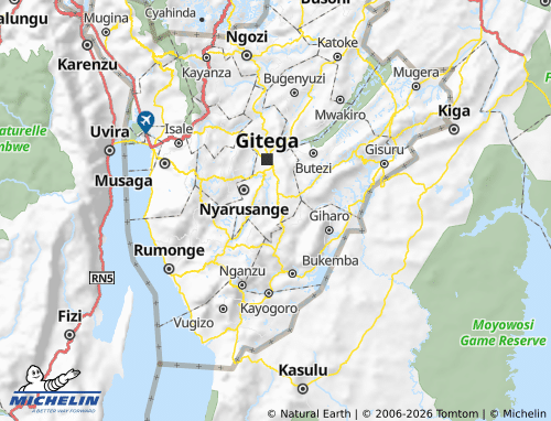 MICHELIN Bukirasazi map - ViaMichelin