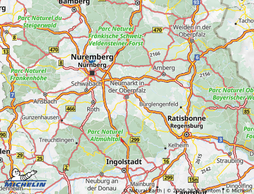 MICHELIN Neumarkt in der Oberpfalz map - ViaMichelin