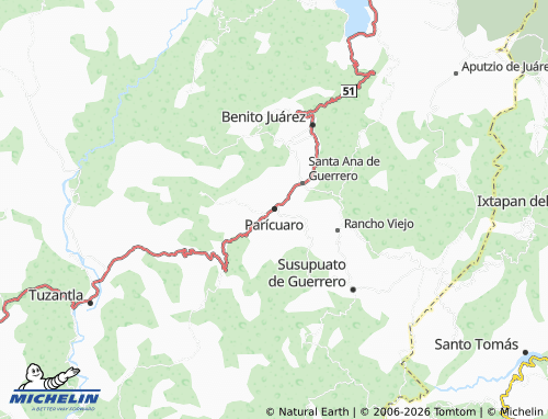 MICHELIN Parícuaro map - ViaMichelin