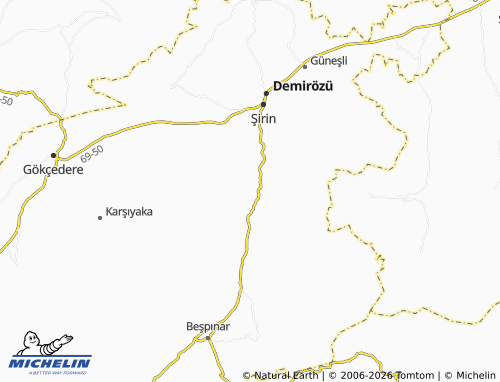MICHELIN Güvercindere map - ViaMichelin