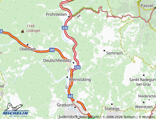 MICHELIN Peggau map - ViaMichelin