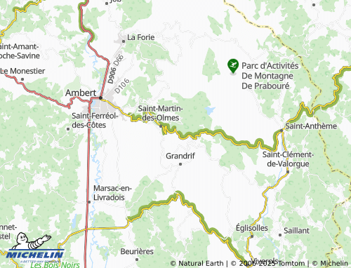 MICHELIN-Landkarte Les Ballays - ViaMichelin