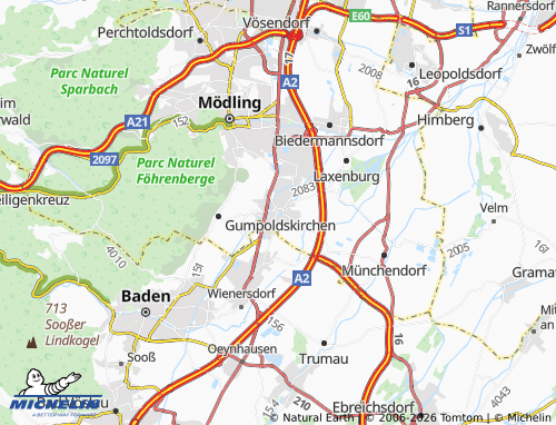 MICHELIN Guntramsdorf map - ViaMichelin