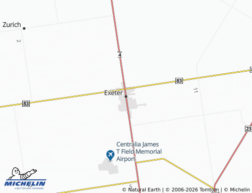 Mappa MICHELIN Exeter - ViaMichelin