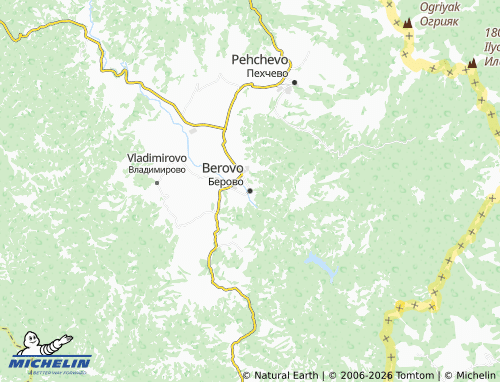 MICHELIN Berovo map - ViaMichelin