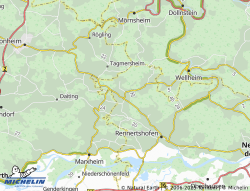MICHELIN Ammerfeld map - ViaMichelin