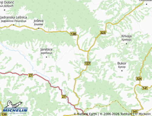 Mapa MICHELIN Gornja Badanja - ViaMichelin