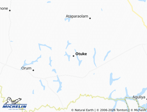 MICHELIN-Landkarte Otuke - ViaMichelin