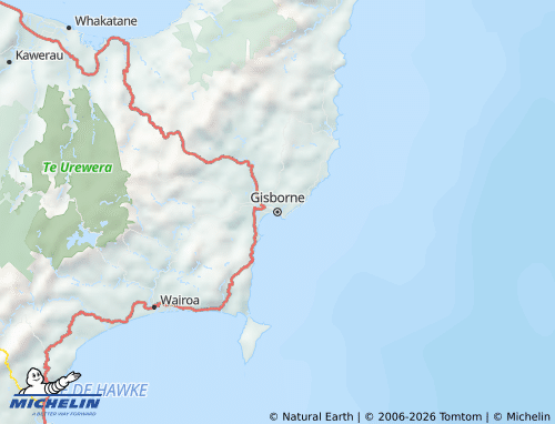 Mapa MICHELIN Gisborne - ViaMichelin