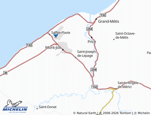 Mapa MICHELIN Saint-Joseph-de-Lepage - ViaMichelin