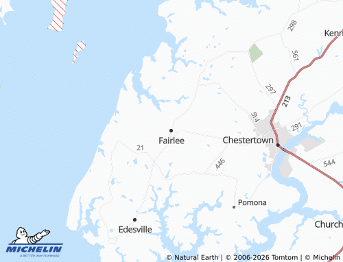 Carte MICHELIN Fairlee - ViaMichelin