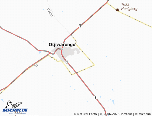 Mappa MICHELIN Orwetoveni Outlying - ViaMichelin
