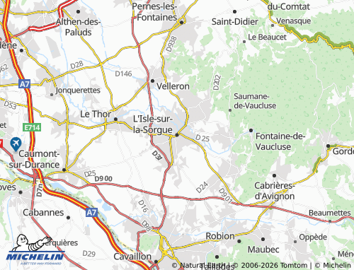 Mappa MICHELIN L'Isle-sur-la-Sorgue - ViaMichelin