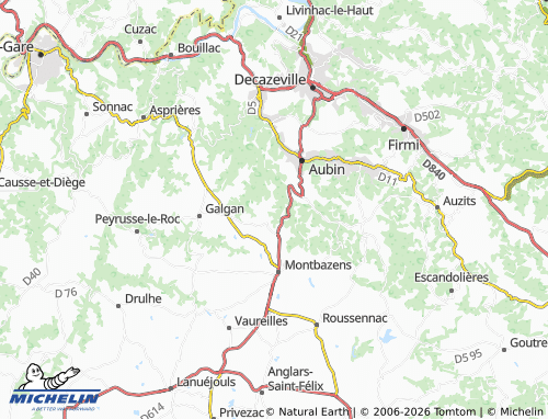 MICHELIN-Landkarte Caldecoste - ViaMichelin