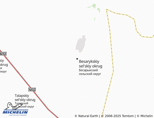 MICHELIN Besarykskiy sel'skiy okrug map - ViaMichelin