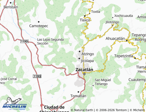 Mapa MICHELIN Jicolapa Ejido - ViaMichelin