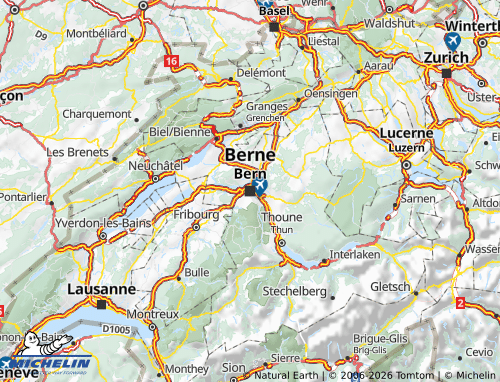 MICHELIN Bern map - ViaMichelin