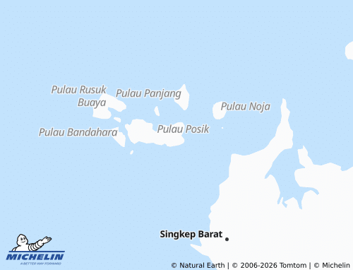 MICHELIN Kepulauan Posek map - ViaMichelin