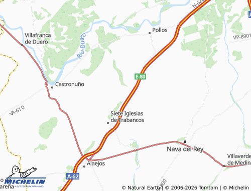 MICHELIN Eván de Arriba map - ViaMichelin