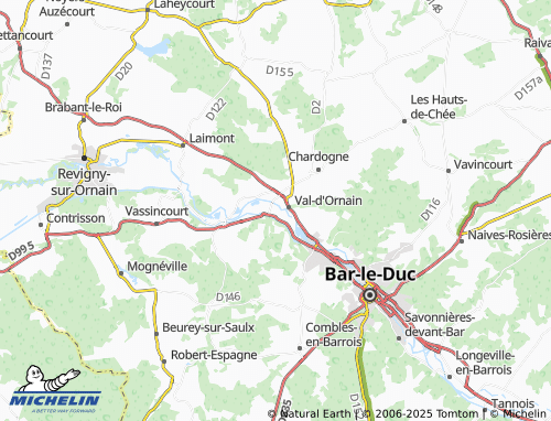 Carte MICHELIN Varney - ViaMichelin