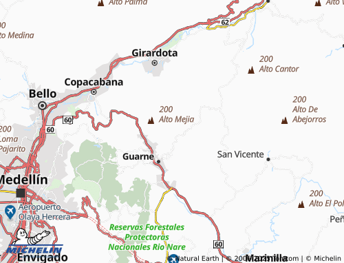 MICHELIN La Mejía map - ViaMichelin