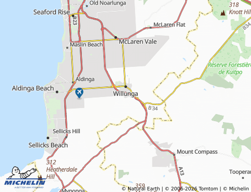 Kaart MICHELIN Willunga South - ViaMichelin