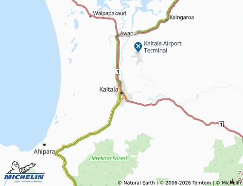 Mapa MICHELIN Kaitaia - ViaMichelin