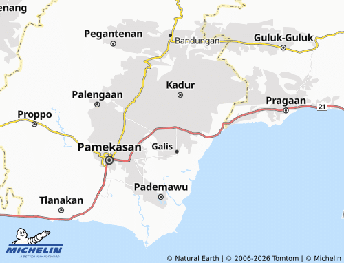 Mapa MICHELIN Pagendingan - ViaMichelin