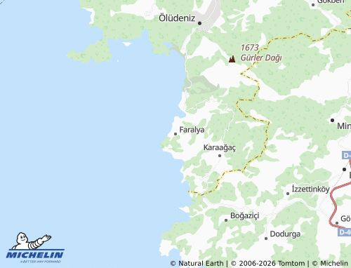 MICHELIN Faralya map - ViaMichelin