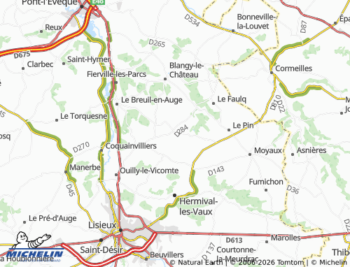 MICHELIN Saint-Philbert-des-Champs map - ViaMichelin