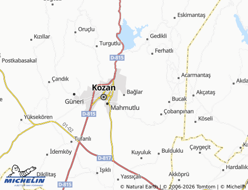 Mapa MICHELIN Bağlar - ViaMichelin