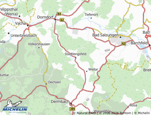MICHELIN Stadtlengsfeld map - ViaMichelin
