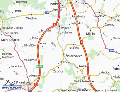 Kaart MICHELIN Vojkovice - ViaMichelin