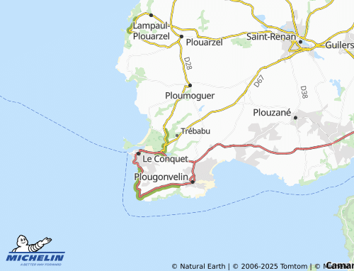 MICHELIN Trébabu map - ViaMichelin